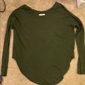TNA long sleeve top - GREEN